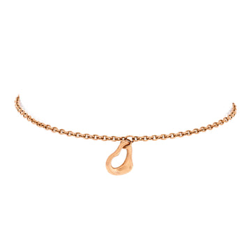 Tiffany & Co. Elsa Peretti Open Heart Charm Bracelet 18K Rose Gold