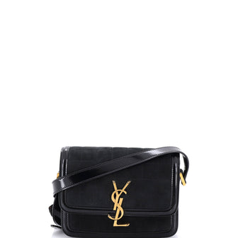Saint Laurent Solferino Bag Quilted Suede Small