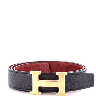 Hermes Constance Reversible Belt Leather Wide