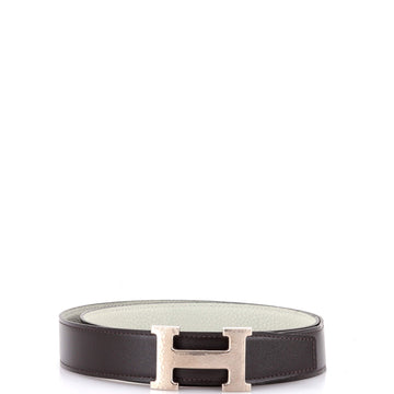Hermes Constance Martelee H Reversible Belt Leather with Hammered Hardware Wide
