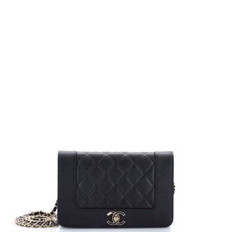 Chanel Mademoiselle Vintage Wallet on Chain Quilted Caviar