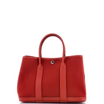 Hermes Garden Party Tote Toile and Leather 30