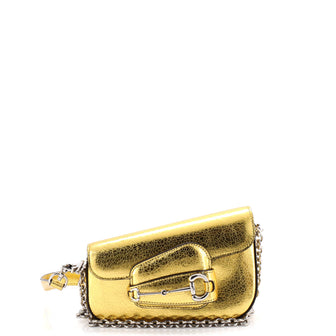 Gucci Horsebit 1955 Asymmetric Shoulder Bag Leather Mini