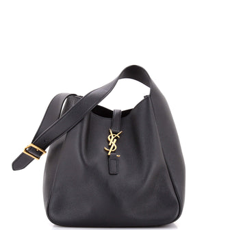 Saint Laurent Le 5 a 7 Supple Hobo Leather Small