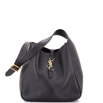 Saint Laurent Le 5 a 7 Supple Hobo Leather Small