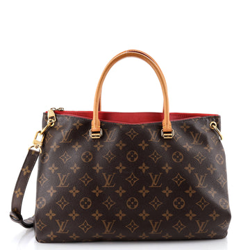 Louis Vuitton Pallas Tote Monogram Canvas with Leather