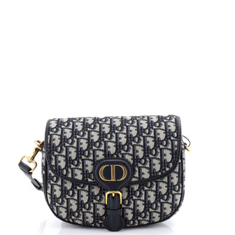 Christian Dior Bobby Flap Bag Oblique Canvas Medium