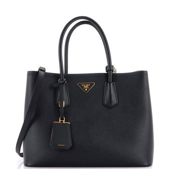 Prada Cuir Double Tote Saffiano Leather Medium