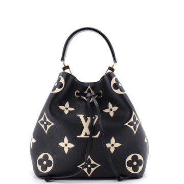 Louis Vuitton NeoNoe Handbag Bicolor Monogram Empreinte Giant MM