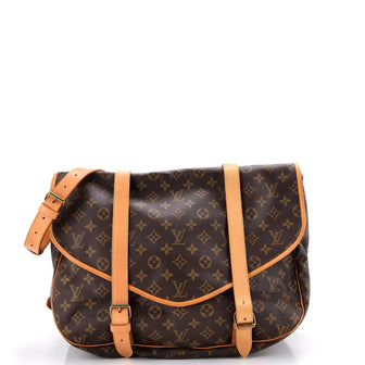 Louis Vuitton Saumur Handbag Monogram Canvas 43
