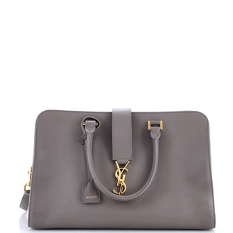 Saint Laurent Convertible Monogram Cabas Leather Medium