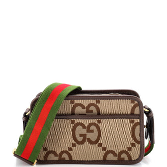 Gucci Camera Bag Jumbo GG Canvas Mini