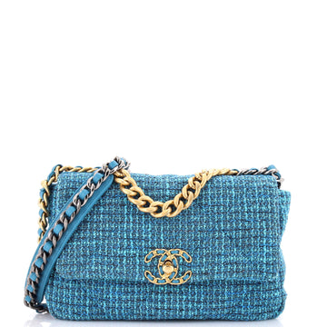 Chanel 19 Flap Bag Quilted Tweed Medium
