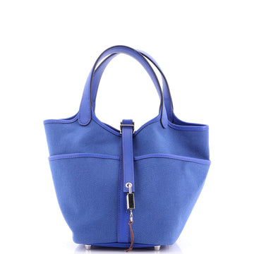 Hermes Cargo Picotin Lock Bag Canvas and Swift PM