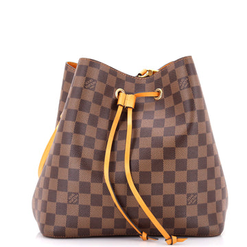 Louis Vuitton NeoNoe Handbag Damier with Leather MM