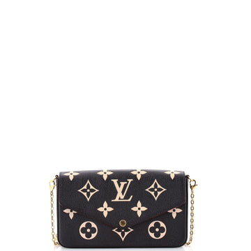 Louis Vuitton Felicie Pochette Bicolor Monogram Empreinte Giant
