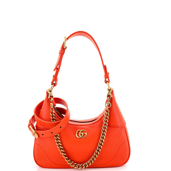 Gucci Aphrodite Zip Shoulder Bag Leather Small