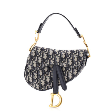 Christian Dior Saddle Handbag Oblique Canvas Mini