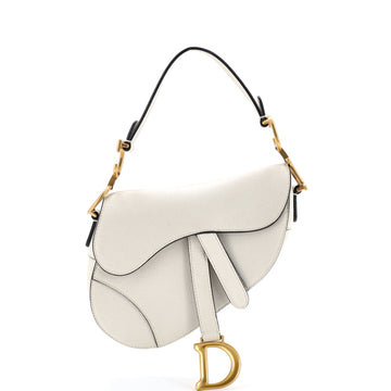 Christian Dior Saddle Handbag Leather Mini