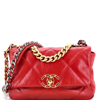 Chanel 19 Flap Bag Quilted Leather Medium