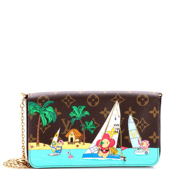 Louis Vuitton Felicie Pochette Limited Edition Vivienne Xmas Monogram Canvas
