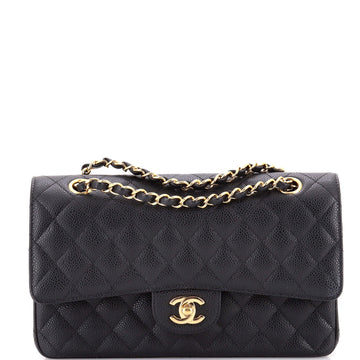 Chanel Classic Double Flap Bag Quilted Caviar Medium