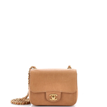 Chanel Square Classic Pure Single Flap Bag Caviar Mini