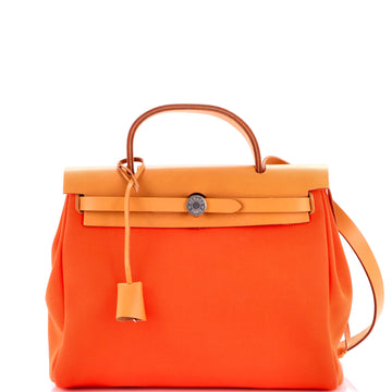 Hermes Herbag Zip Leather and Toile 31