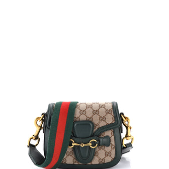 Gucci Lady Web Shoulder Bag GG Canvas Small