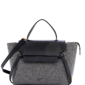 Celine Belt Bag Felt and Leather Mini