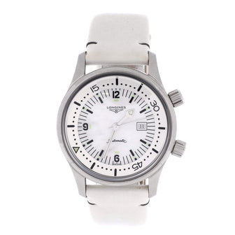 Longines Legend Diver Automatic Watch Stainless Steel with Satin and Mother of Pearl 36