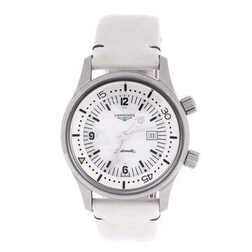 Longines Legend Diver Automatic Watch Stainless Steel with Satin and Mother of Pearl 36