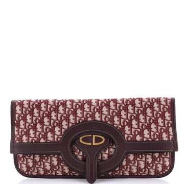 Christian Dior Fold Over Clutch Oblique Canvas