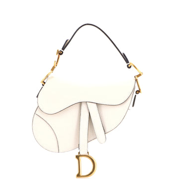 Christian Dior Saddle Handbag Leather Mini