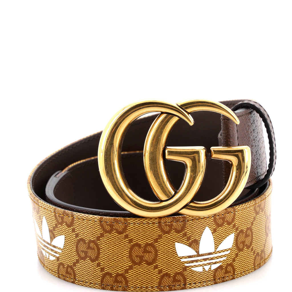Gucci x adidas GG Marmont Belt GG Coated Canvas and Leather 398366