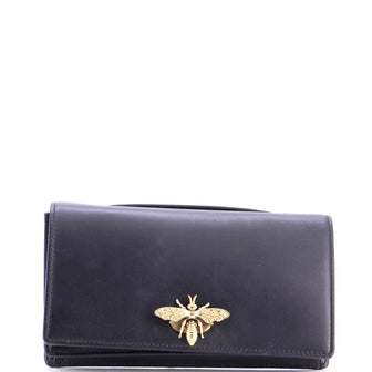 Christian Dior Bee Clutch Leather