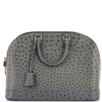 Louis Vuitton Alma Handbag Ostrich GM