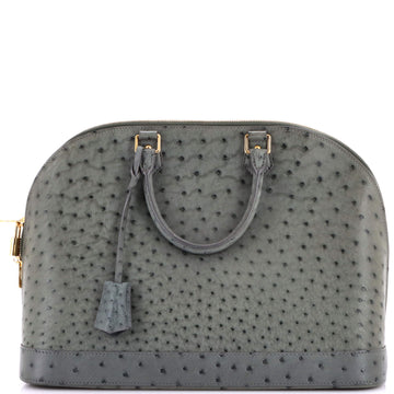Louis Vuitton Alma Handbag Ostrich GM