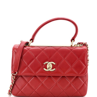 Chanel Trendy CC Top Handle Bag Quilted Lambskin Small