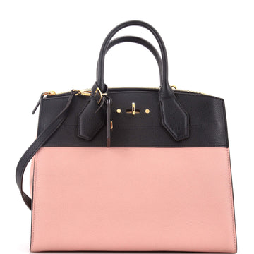 Louis Vuitton City Steamer Handbag Leather MM