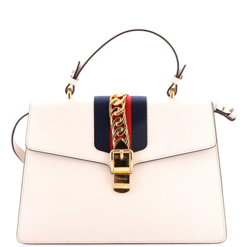 Gucci Sylvie Top Handle Bag Leather Medium