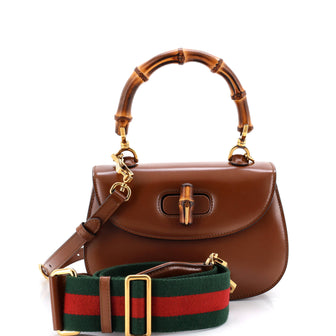 Gucci Bamboo 1947 Top Handle Bag Leather Small