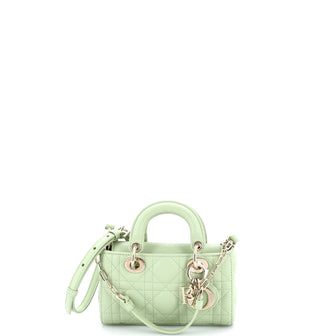 Christian Dior Lady D-Joy Bag Cannage Quilt Lambskin Micro