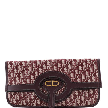Christian Dior Fold Over Clutch Oblique Canvas