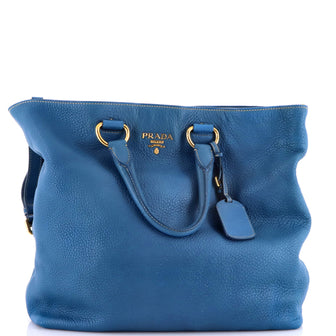 Prada Convertible Shopper Tote Vitello Daino Large