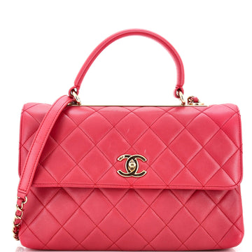 Chanel Trendy CC Top Handle Bag Quilted Lambskin Medium
