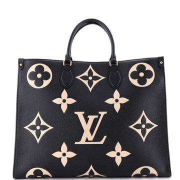 Louis Vuitton OnTheGo Tote Bicolor Monogram Empreinte Giant GM