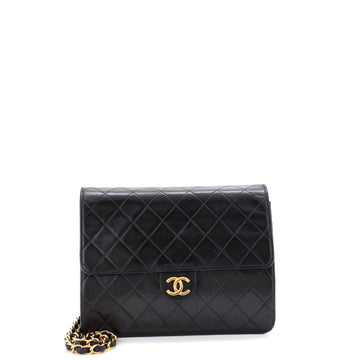 Chanel Vintage Clutch with Chain Quilted Leather Small