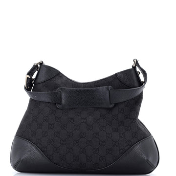 Gucci Belted Hobo GG Canvas with Leather Medium