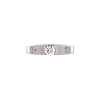 Cartier LOVE Solitaire Ring 18K White Gold with Diamond 0.23CT